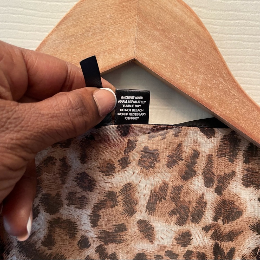 Leopard Print Open Front Jacket - image 4